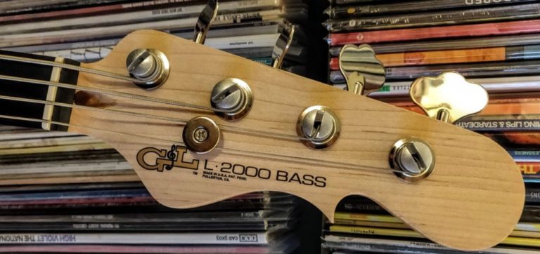 Bass Guitar String Tree Installation